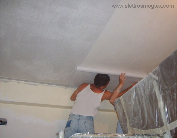 Tessuto schermante per muri soffitto pavimento